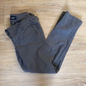 American eagle gray khaki pants